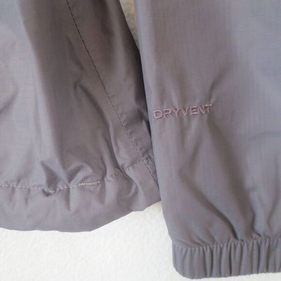 The North Face Resolve Rain Jacket Womens Medium Purple Lined Hooded DryVent - Picture 3 of 14